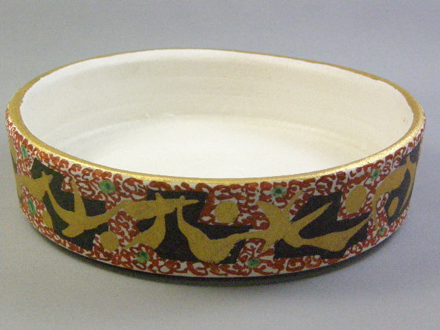 金彩菓子鉢